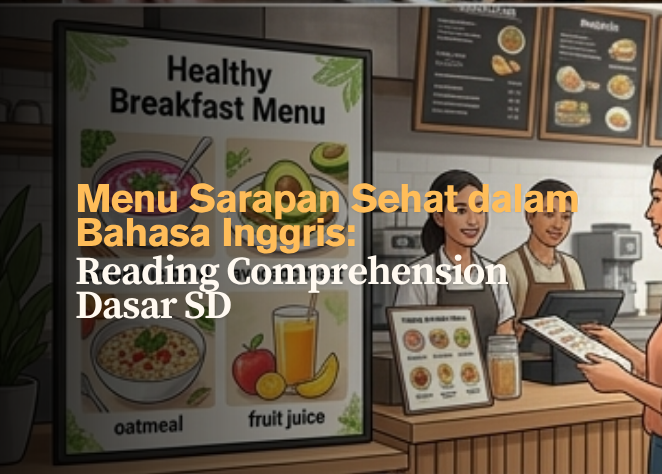 Menu Sarapan Sehat dalam Bahasa Inggris- Reading Comprehension Dasar SD