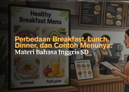 Perbedaan Breakfast, Lunch, Dinner, dan Contoh Menunya- Materi Bahasa Inggris SD