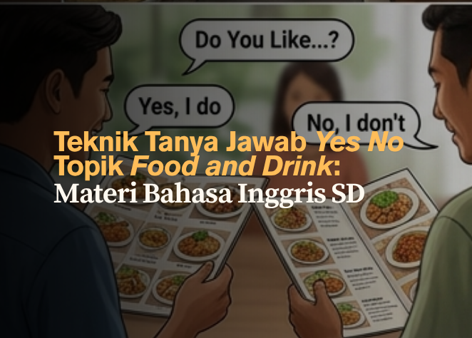 Teknik Tanya Jawab Yes No Topik Food and Drink- Materi Bahasa Inggris SD